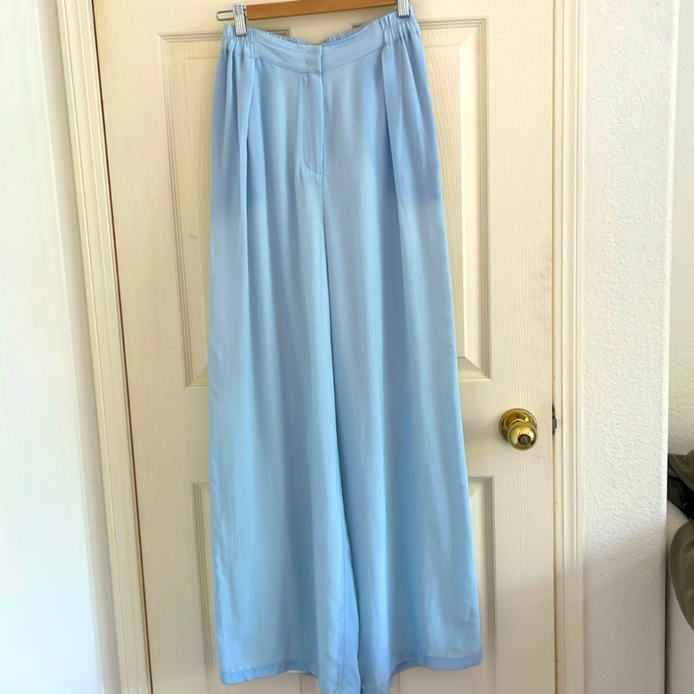 Silk Wide Leg Pants